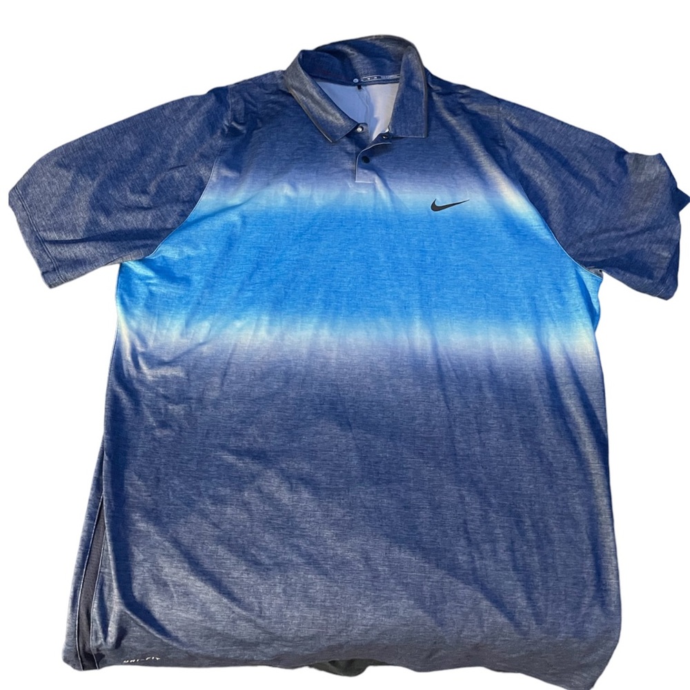 Blue Nike polo- XL- never worn